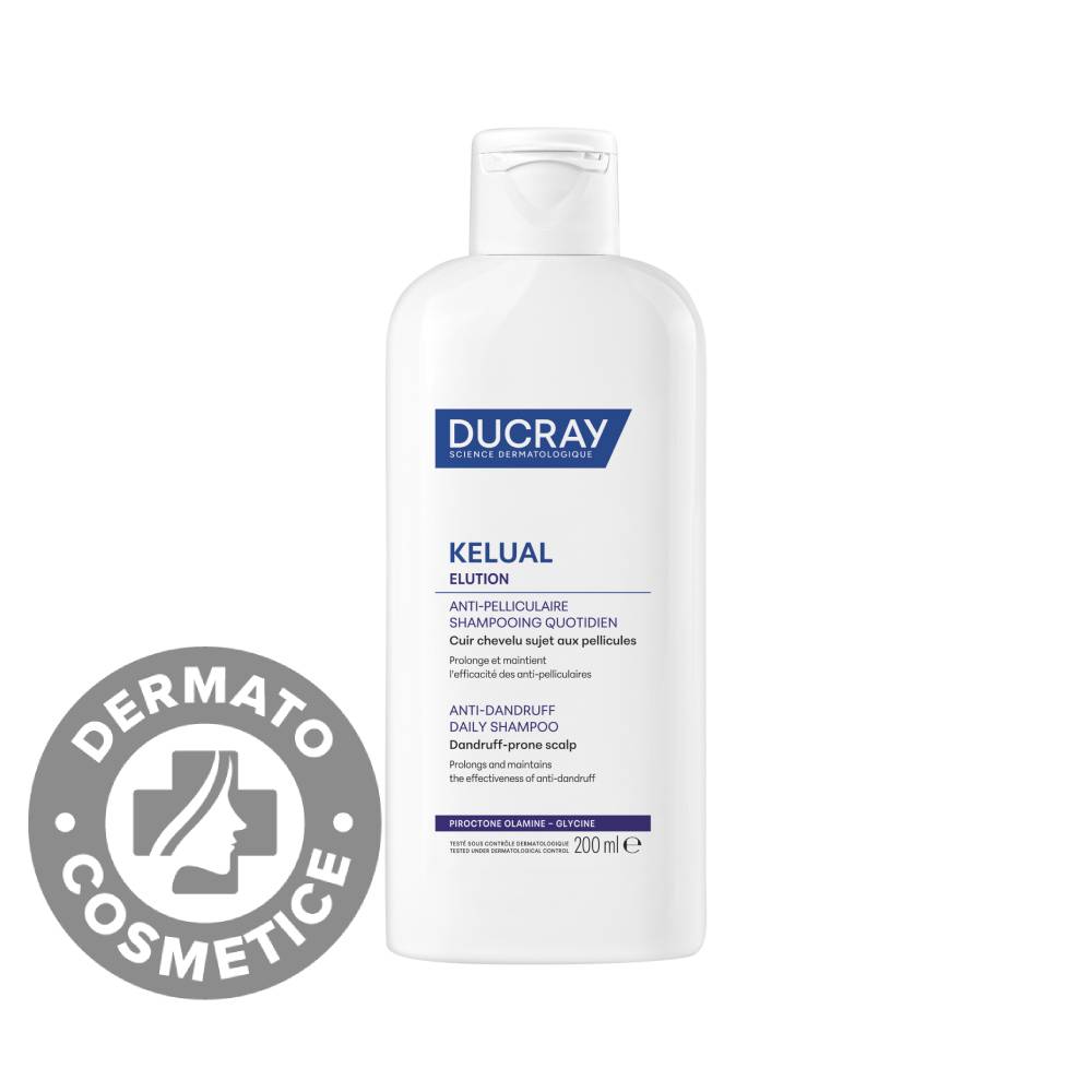 Sampon anti-matreata pentru utilizare frecventa Kelual Elution, 200ml, Ducray