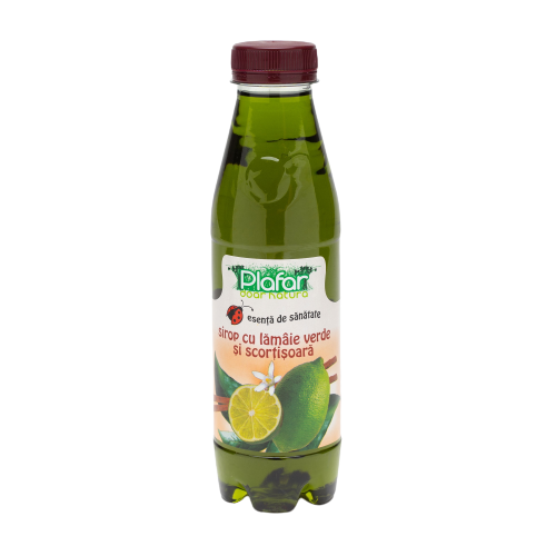Sirop de lamaie verde si scortisoara, 500ml, Plafar