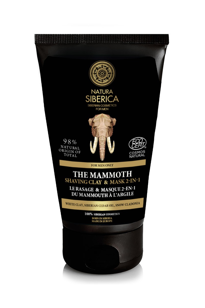 Ceara pentru barbierit si masca 2 in 1 Mammoth, 150ml, Natura Siberica