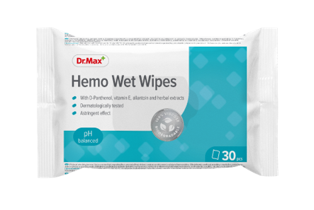 Dr. Max HEMO Servetele umede, 30 bucati