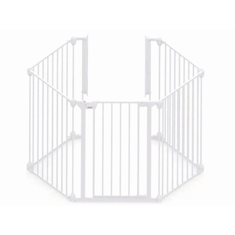Tarc de siguranta modular cu 5 panouri alb, 1 bucata, Noma