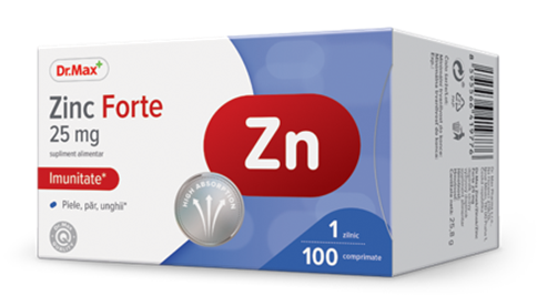 Dr. Max Zinc Forte 25mg, 100 comprimate filmate