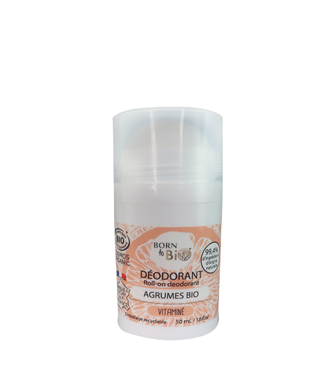 Deodorant bio roll-on cu citrice, 50ml, Born to Bio