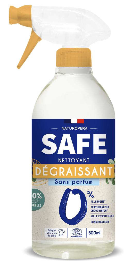 Degresant bio multisuprafete cu pulverizator si fara parfum sau alergeni, 500ml, Safe
