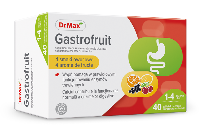 Dr. Max Gastrofruit, 40 comprimate masticabile