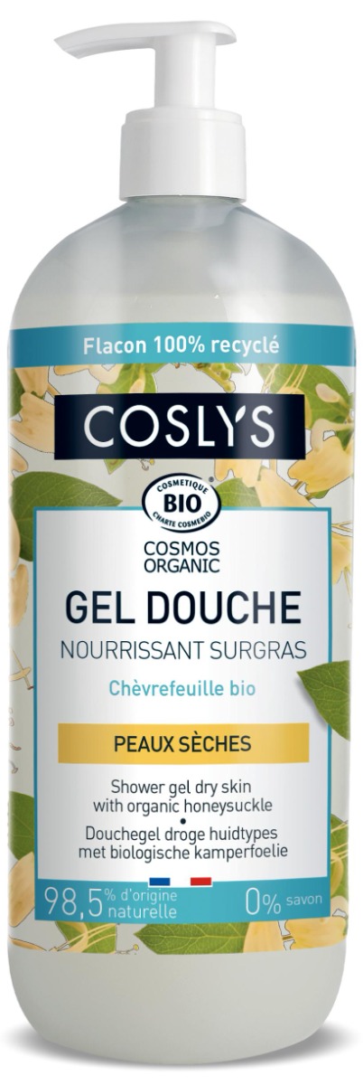 Gel de dus bio hranitor cu pH neutru cu caprifoi, 1000ml, Coslys