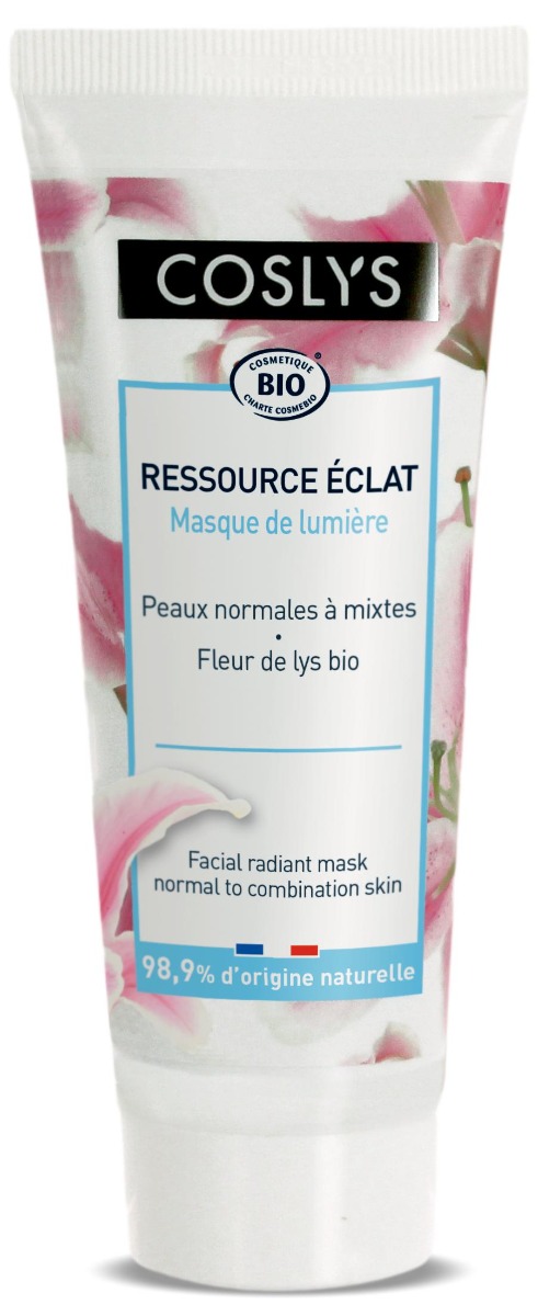 Masca bio iluminatoare pentru ten normal si mixt cu extract de crin, 75ml, Coslys