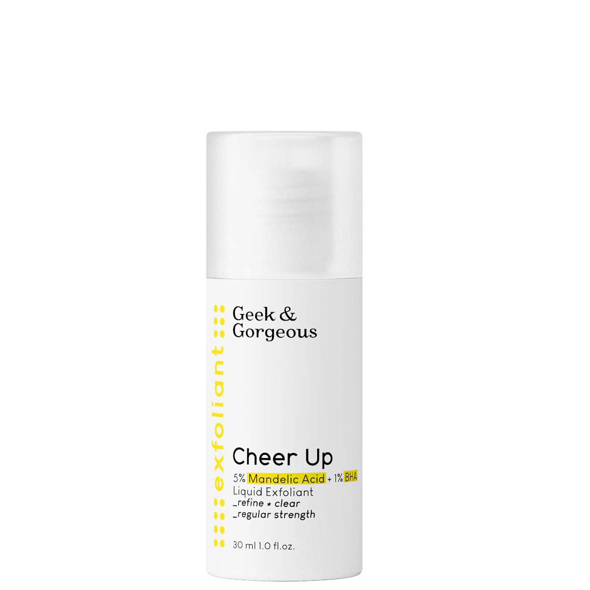 Lotiune exfolianta 6% acid mandelic BHA Cheer Up, 30ml, Geek&Gorgeous