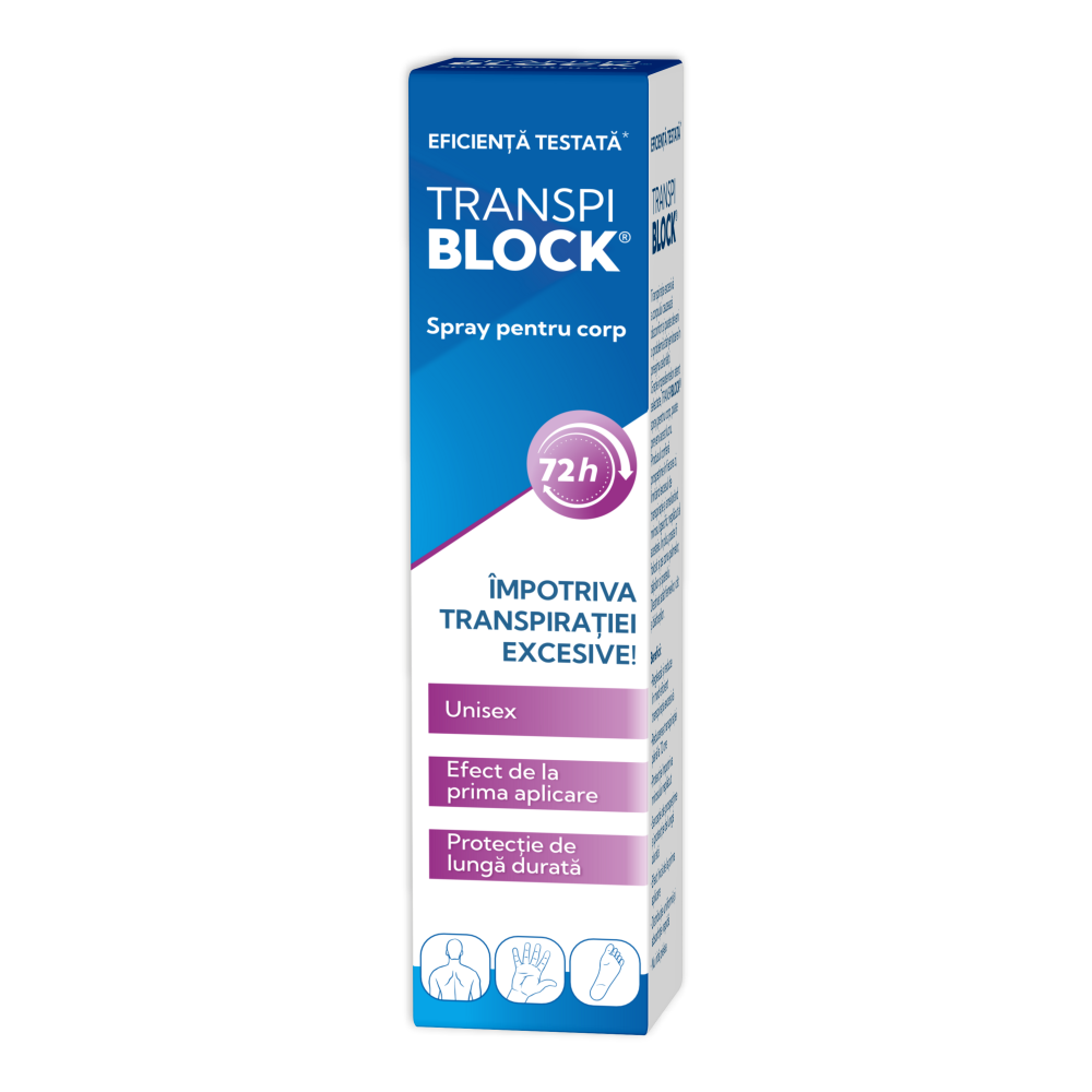 Spray pentru corp, 100ml, Transpiblock