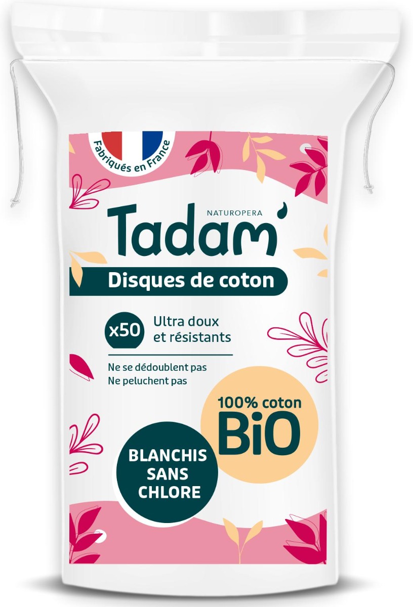 Dischete din bumbac BIO demachiante ovale, 50 bucati, Tadam