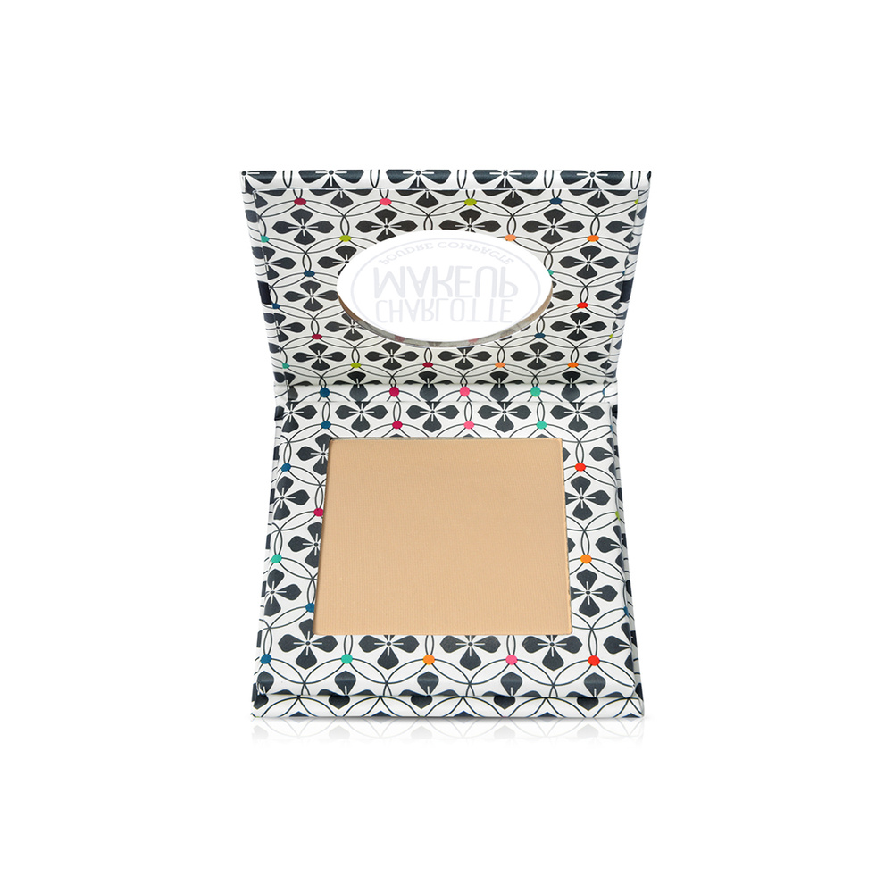 Pudra bio compacta Nude, 7g, Charlotte Bio