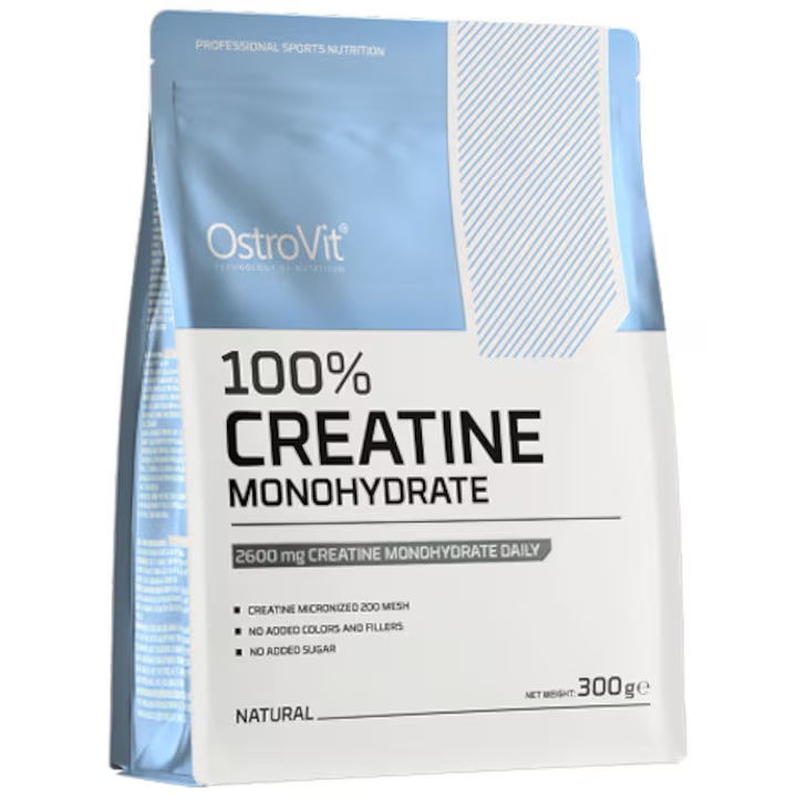 Creatina monohidrata fara aroma, 300g, OstroVit