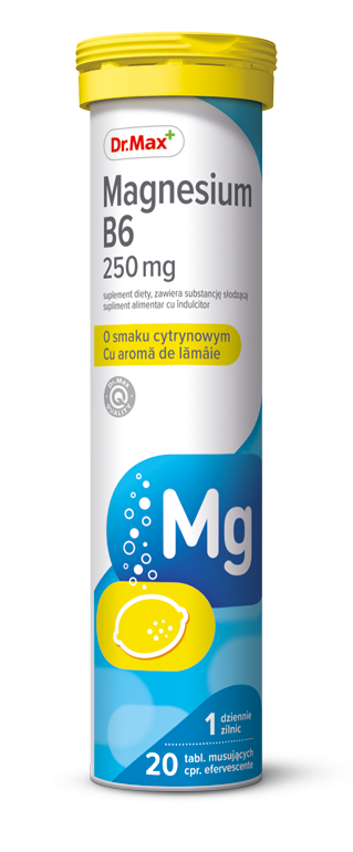 Dr. Max Magnesium B6 250mg, 20 comprimate efervescente