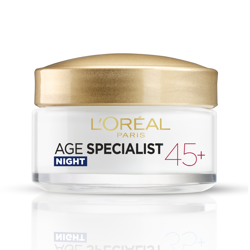 Crema antirid pentru fata de noapte Age Specialist 45+, 50ml, L'Oreal Paris