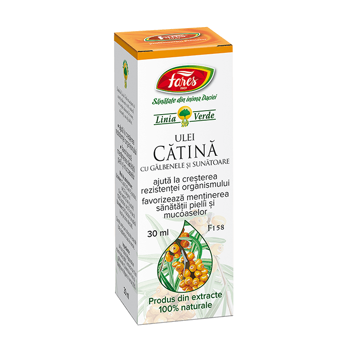 Ulei de catina cu galbenele si sunatoare F158, 30ml, Fares
