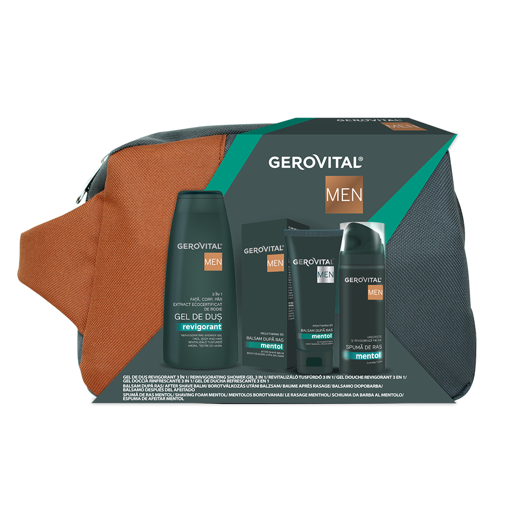 Set de ingrijire cu borseta Men, Gerovital