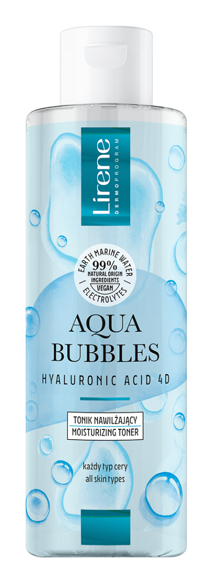 Toner revigorant cu acid hialuronic Aqua Bubbles, 200ml, Lirene