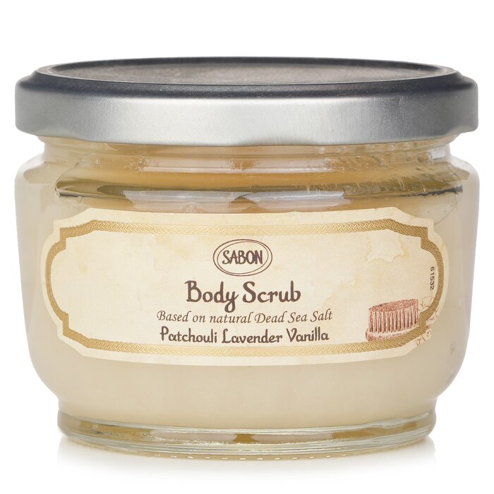 Exfoliant de corp Patchouli Lavender Vanilla, 250ml, Sabon