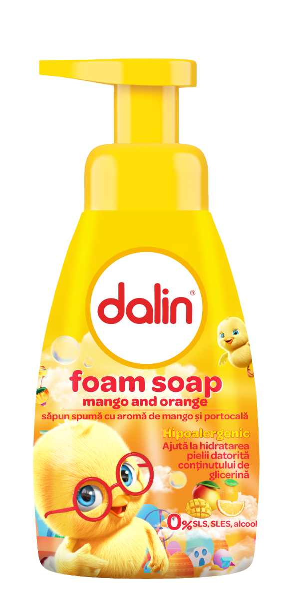 Sapun spuma cu mango, 200ml, Dalin