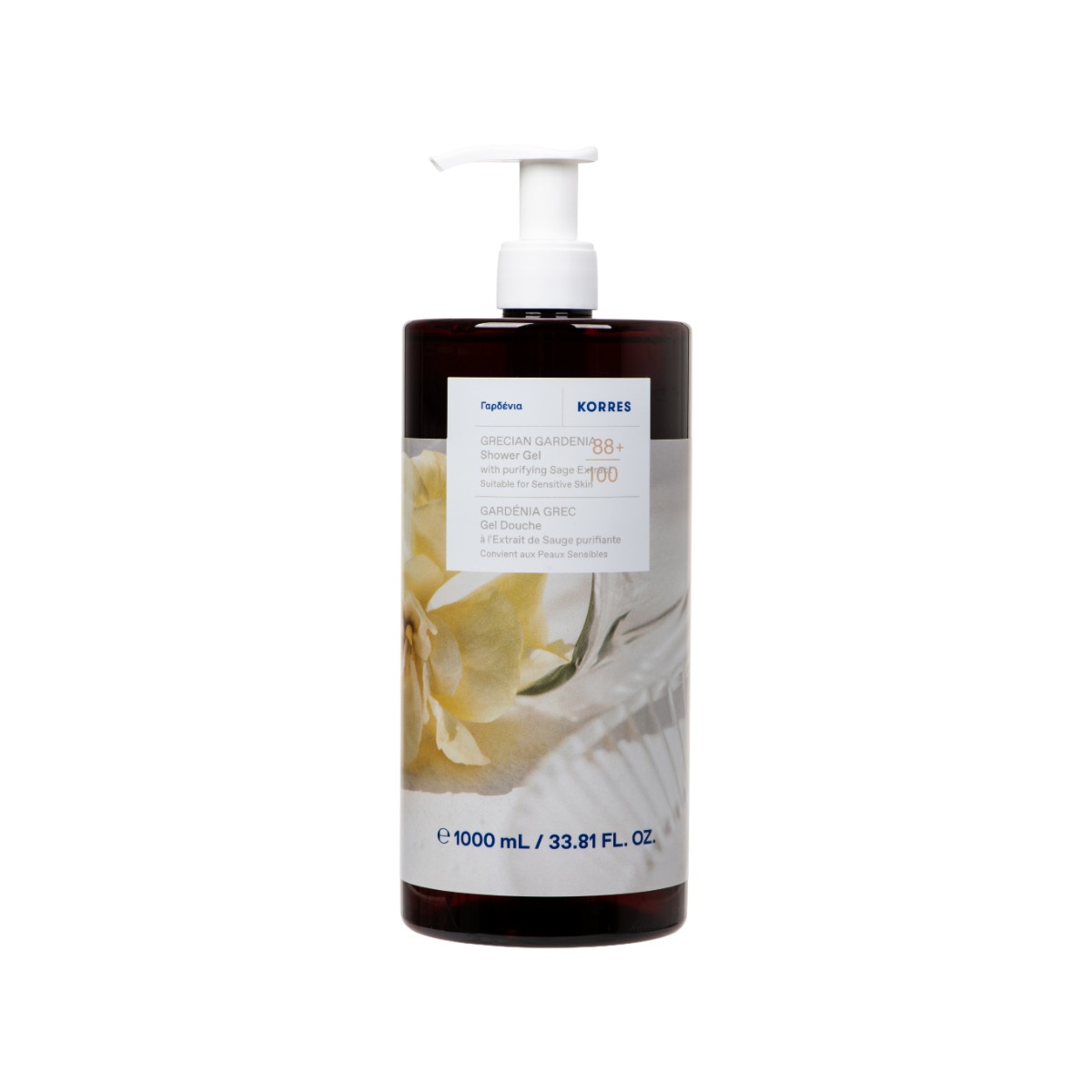 Gel de dus Grecian Gardenia, 1000ml, Korres