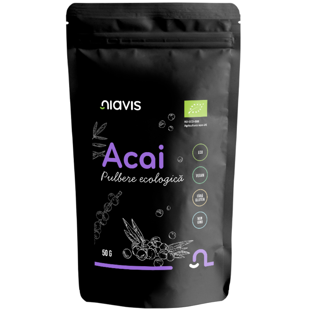 Acai pulbere ecologica, 50g, Niavis