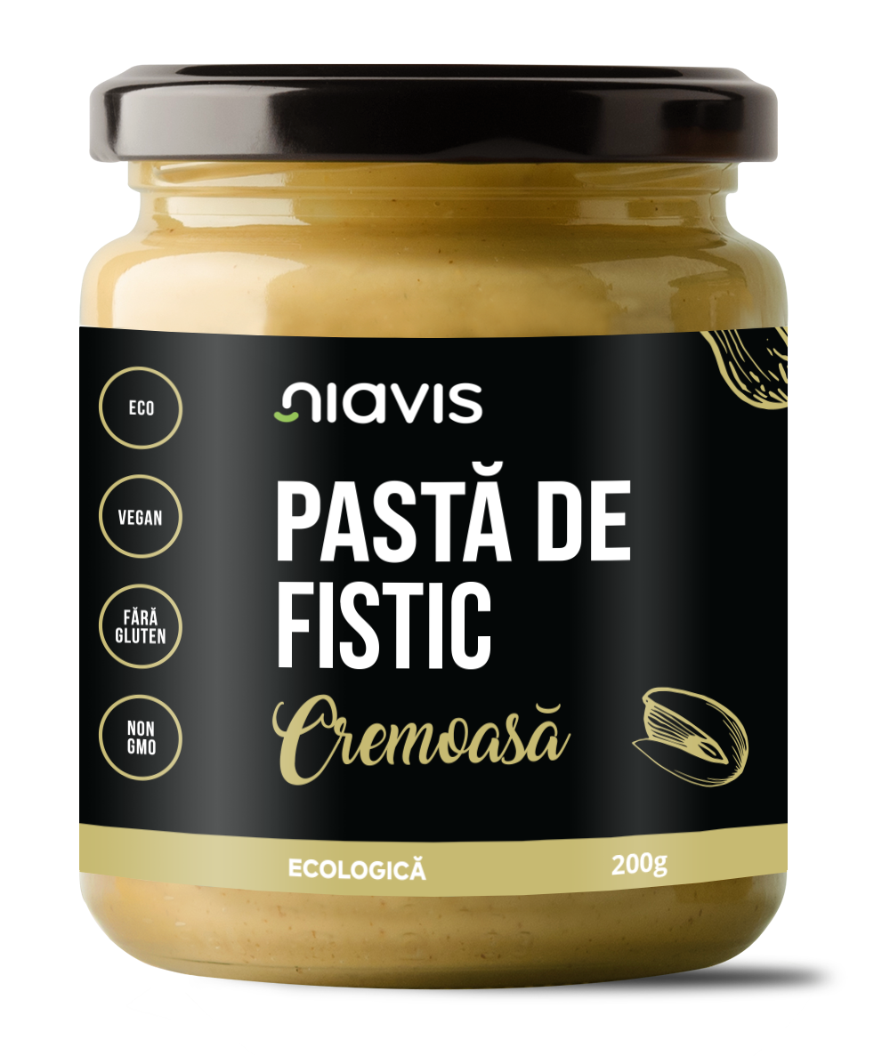 Pasta de fistic cremoasa, 200g, Niavis