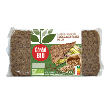 Paine integrala de secara, ovaz si in bio, 500g, Cereal Bio