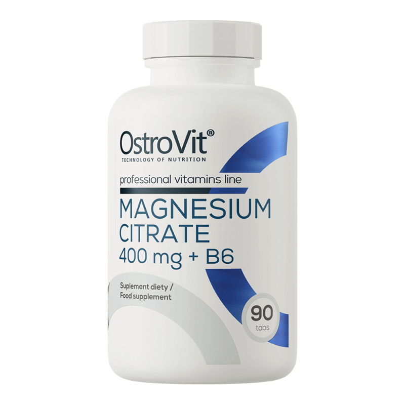 Magneziu Citrat 400mg + B6, 90 tablete, OstroVit