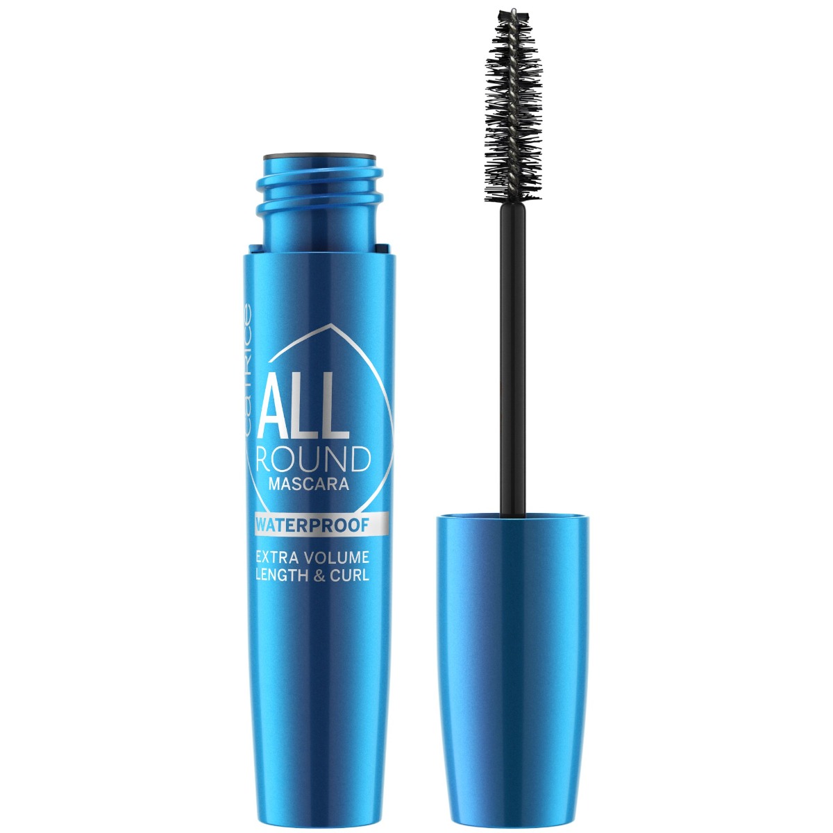 Mascara rezistent la apa Allround Waterproof 010 - Blackest Black, 11ml, Catrice