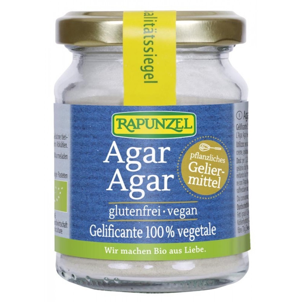 Agar Agar Bio fara gluten, 60g, Rapunzel