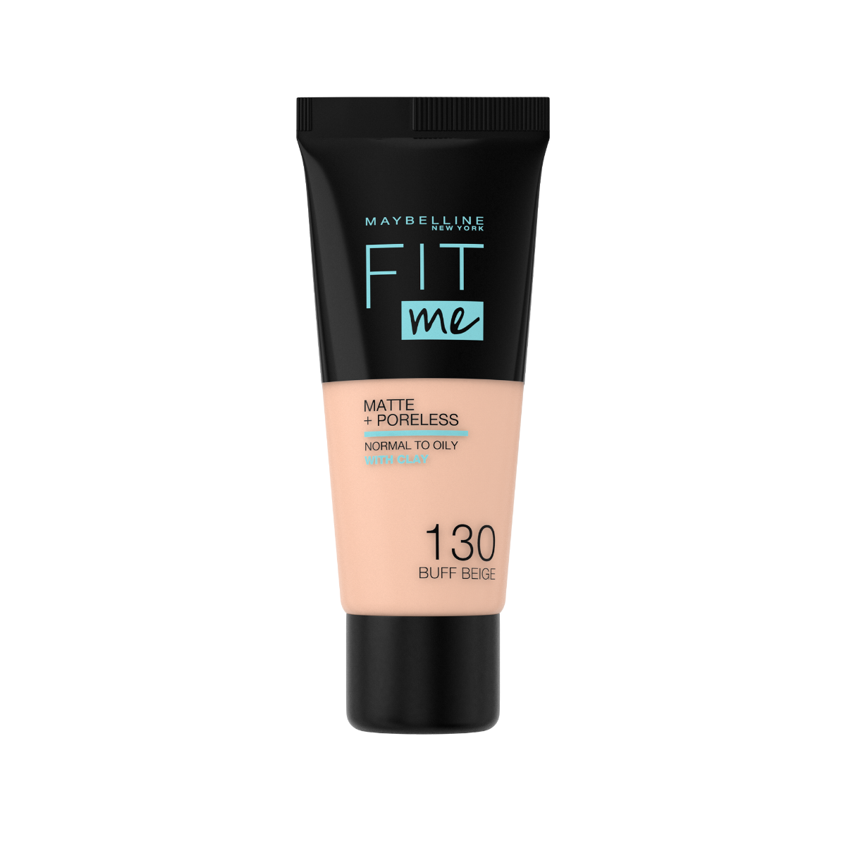 Fond de ten Matte & Poreless 130 Buff Beige Fit Me, 30ml, Maybelline