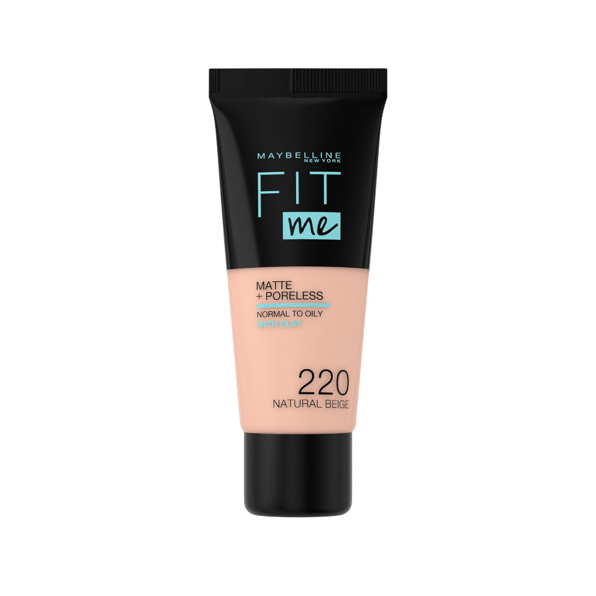 Fond de ten Matte & Poreless 220 Natural Beige Fit Me, 30ml, Maybelline