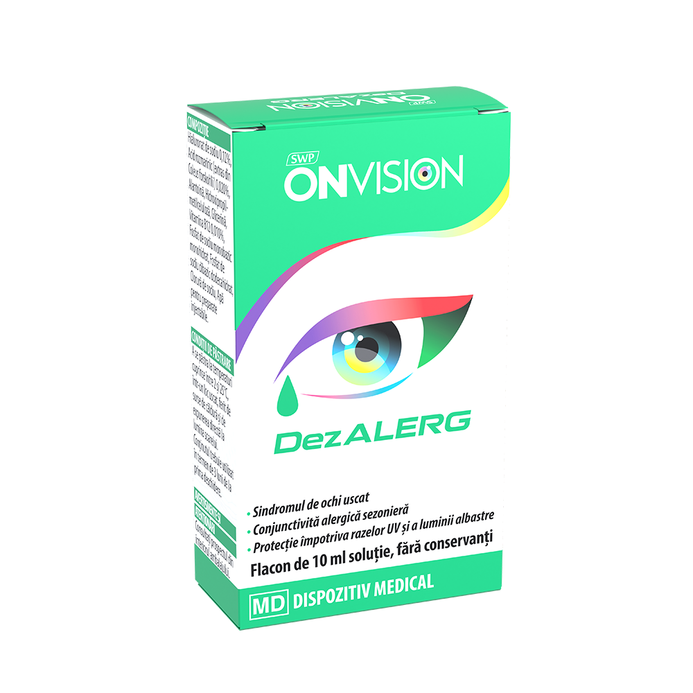 Solutie oftalmica pentru ochi uscati Onvision Dezalerg, 10ml, Sun Wave Pharma