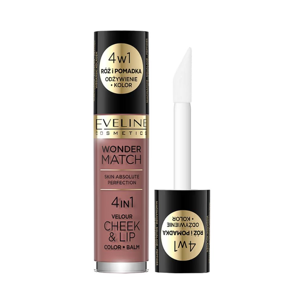 Fard lichid pentru obraj si buze 4in1Wonder Match N05, 4.5ml,  Eveline Cosmetics