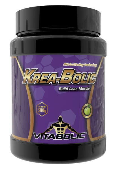 Krea-Bolic cu aroma Green Apple, 500g, Vitabolic