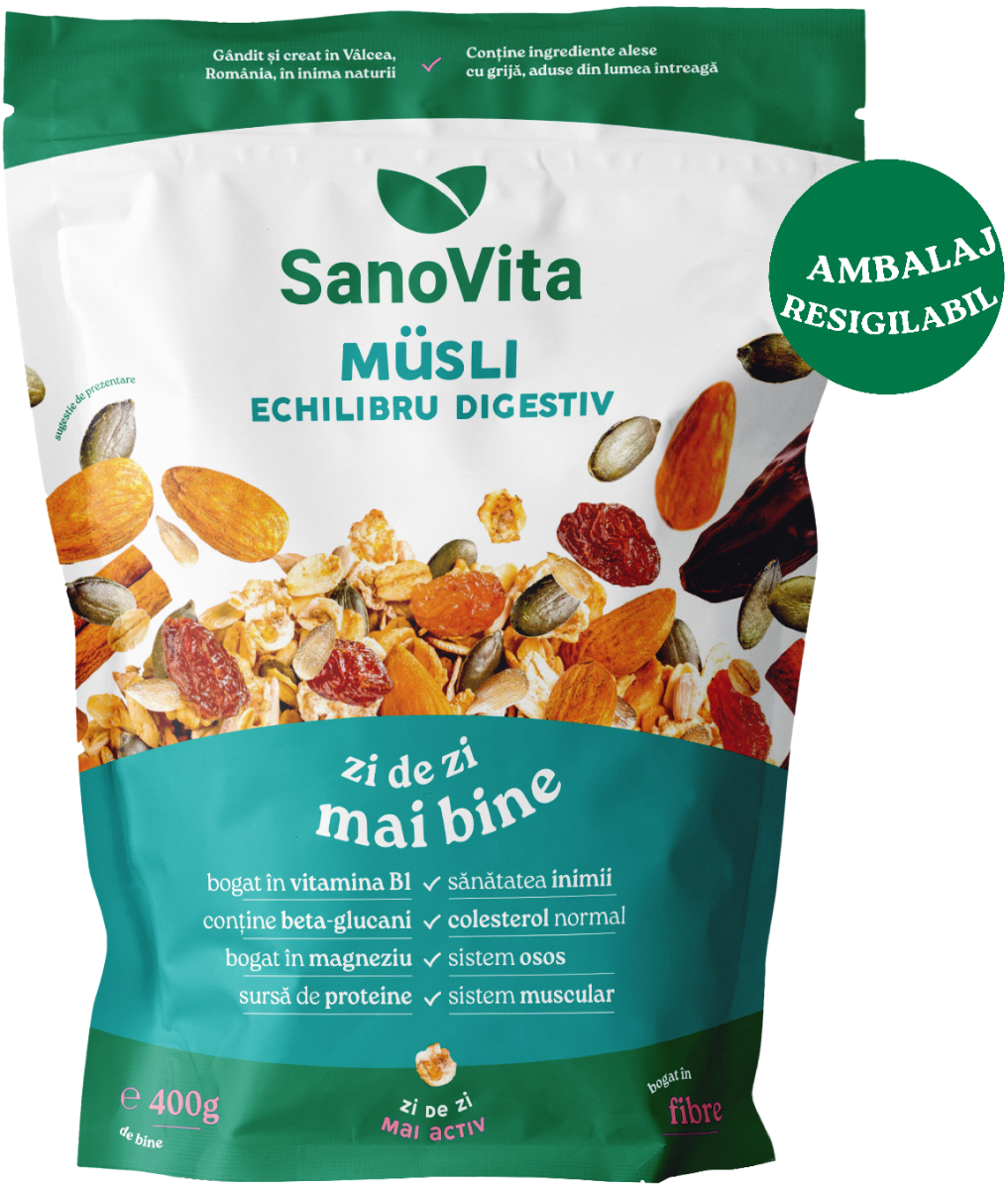 Musli echilibru digestiv, 400g, SanoVita