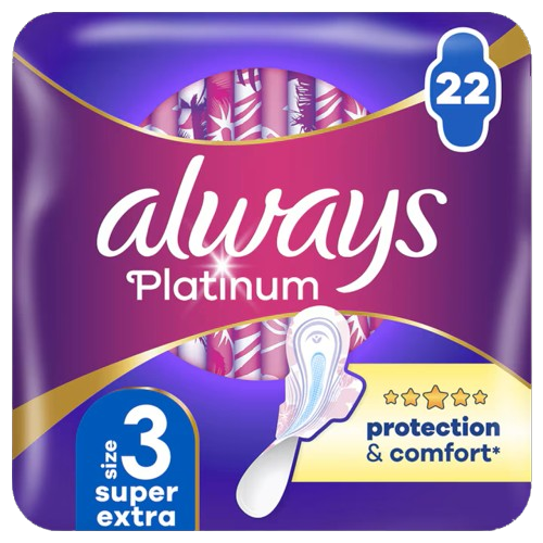 Absorbante Platinum Night Protection & Comfort, 22 bucati, Always