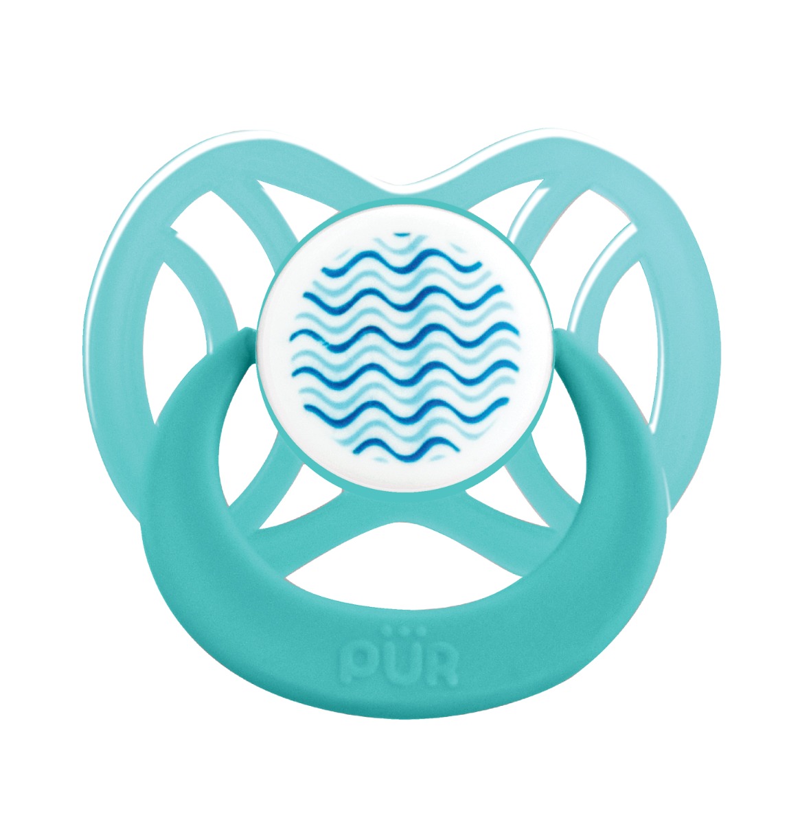 Suzeta ortodontica din silicon +6 luni aqua, 1 bucata, PUR
