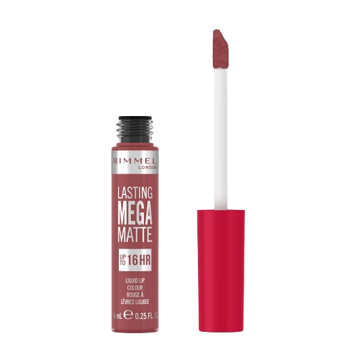 Ruj lichid Lasting Mega Matte 210 Rose & Shine, 7.4ml, Rimmel London 
