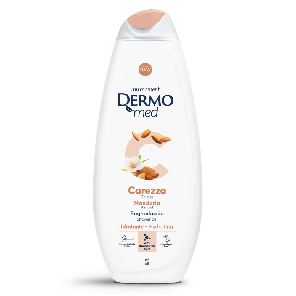 Gel de dus cu aroma de migdale Carezza, 750ml, Dermomed