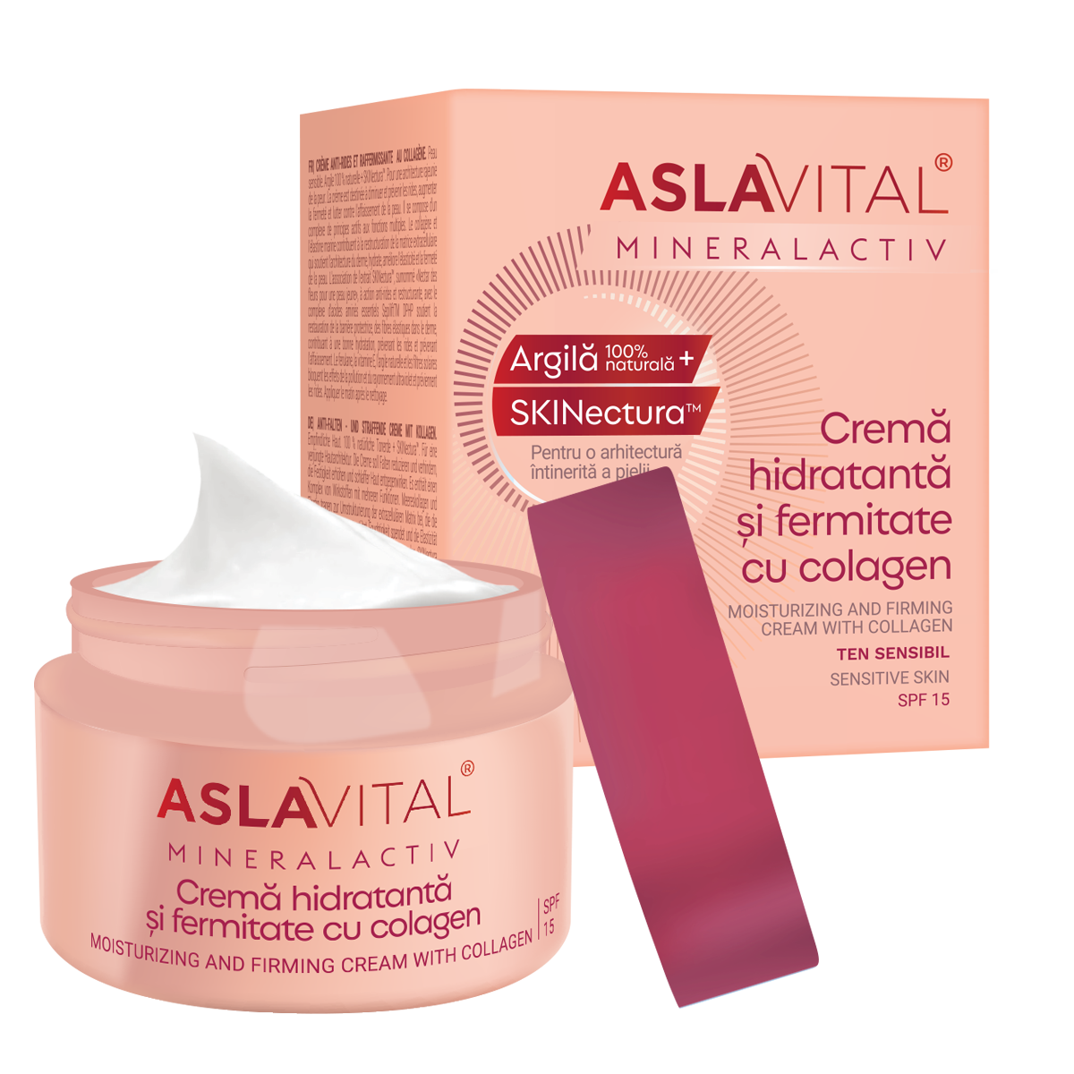 Crema hidratanta si fermitate cu colagen MineralActiv, 50ml, Aslavital