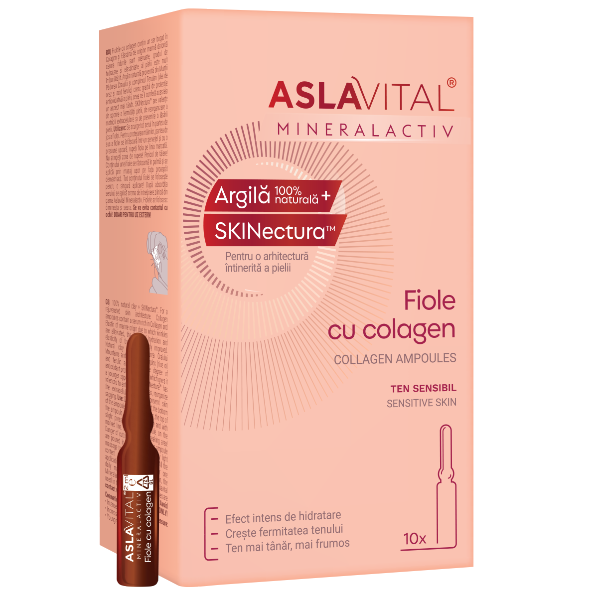 Fiole cu colagen MineralActiv, 10 x 2ml, Aslavital