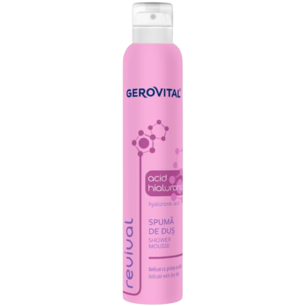 Spuma de dus cu acid hialuronic, 200ml, Gerovital