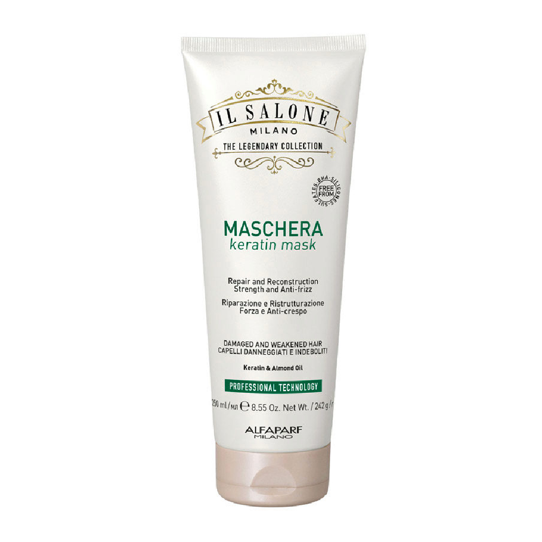 Masca cu keratina pentru par deteriorat Il Salone Milano Keratin, 250ml, Alfaparf Milano Professional