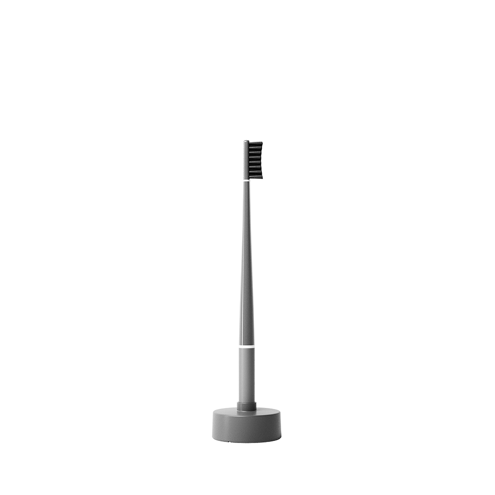 Periuta de dinti + Baza calendaristica Medium Asphalt Grey, 1 bucata, Piuma