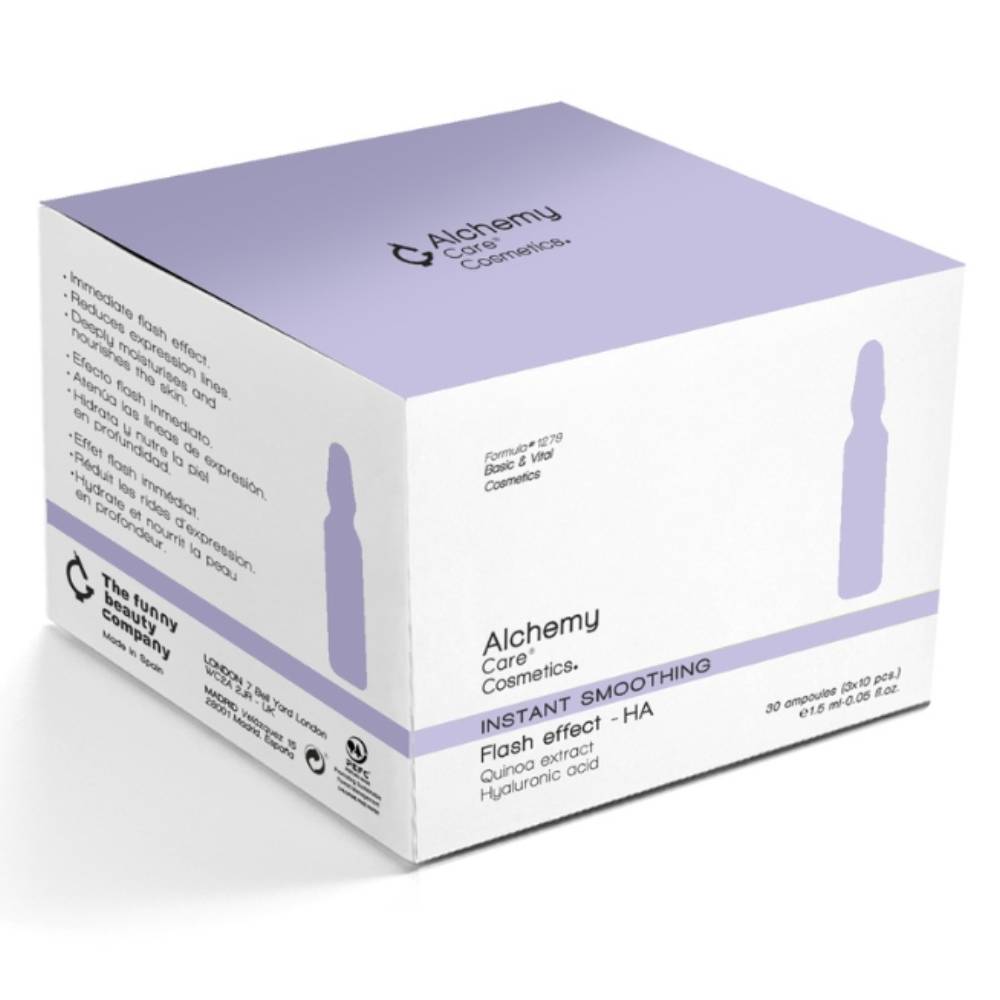 Fiole cu acid hialuronic Flash Effect, 30 x 1.5ml, Alchemy