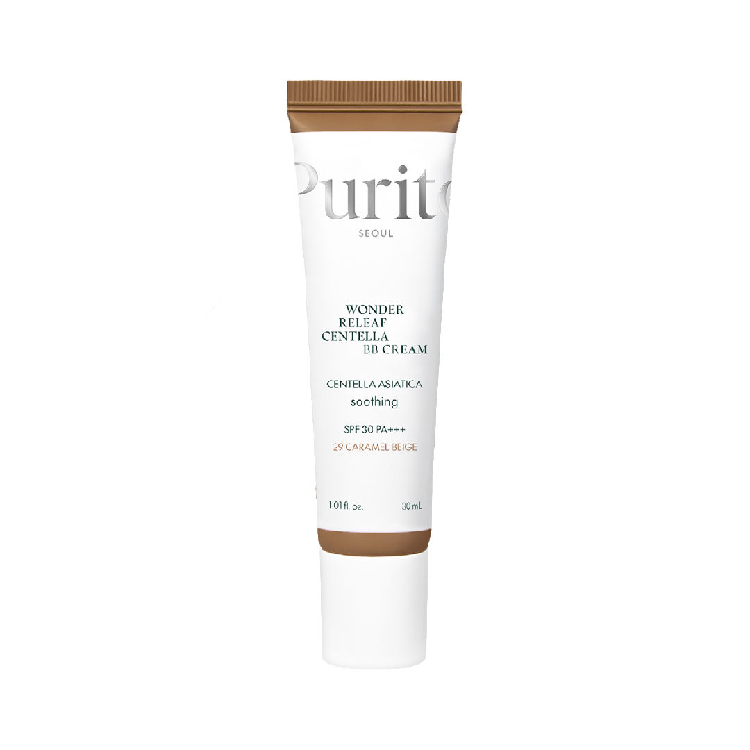 BB Cream cu SPF30 PA+++ Wonder Releaf Centella 29 Caramel Beige, 30ml, Purito