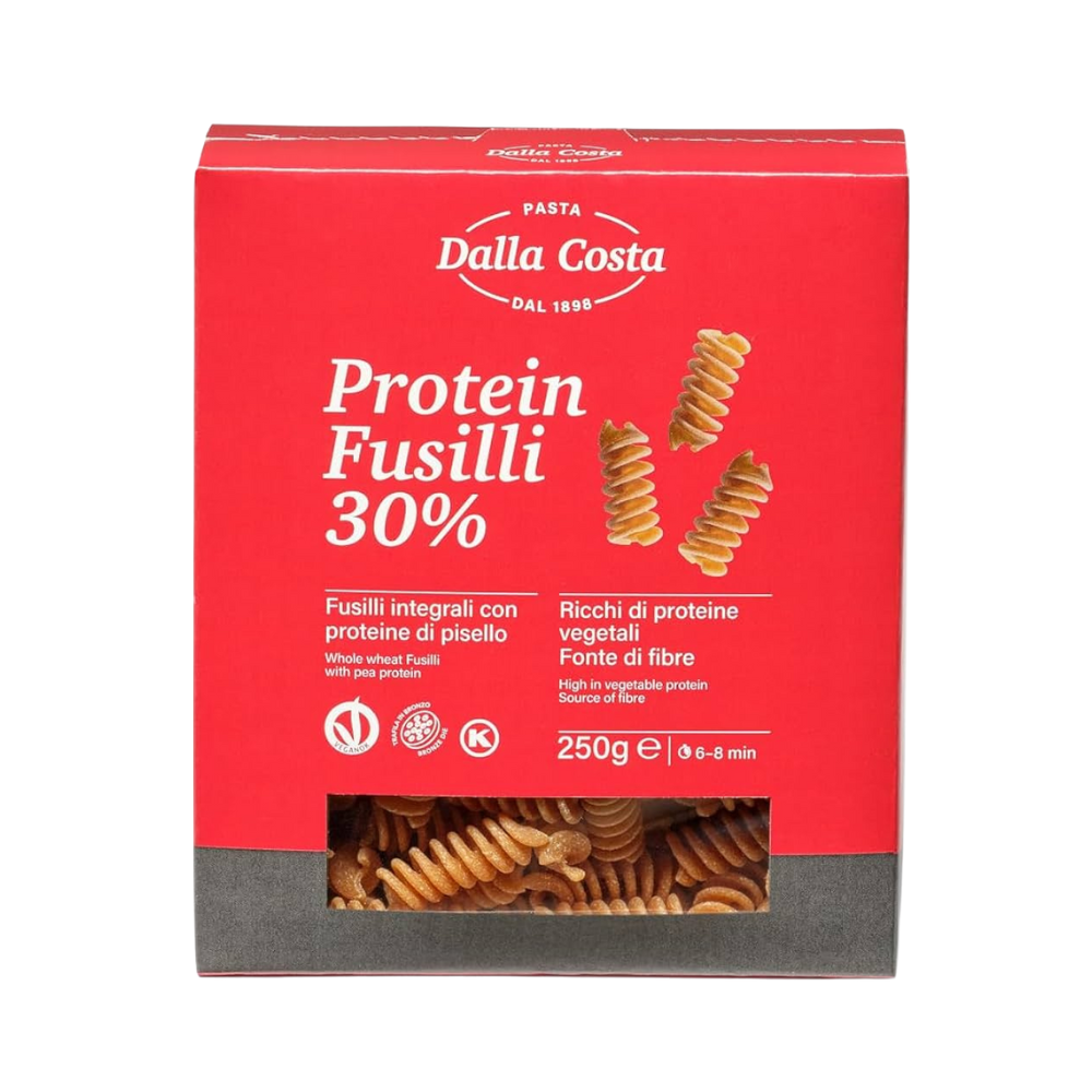 Paste fusilli cu proteine din mazare, 250g, Dalla Costa