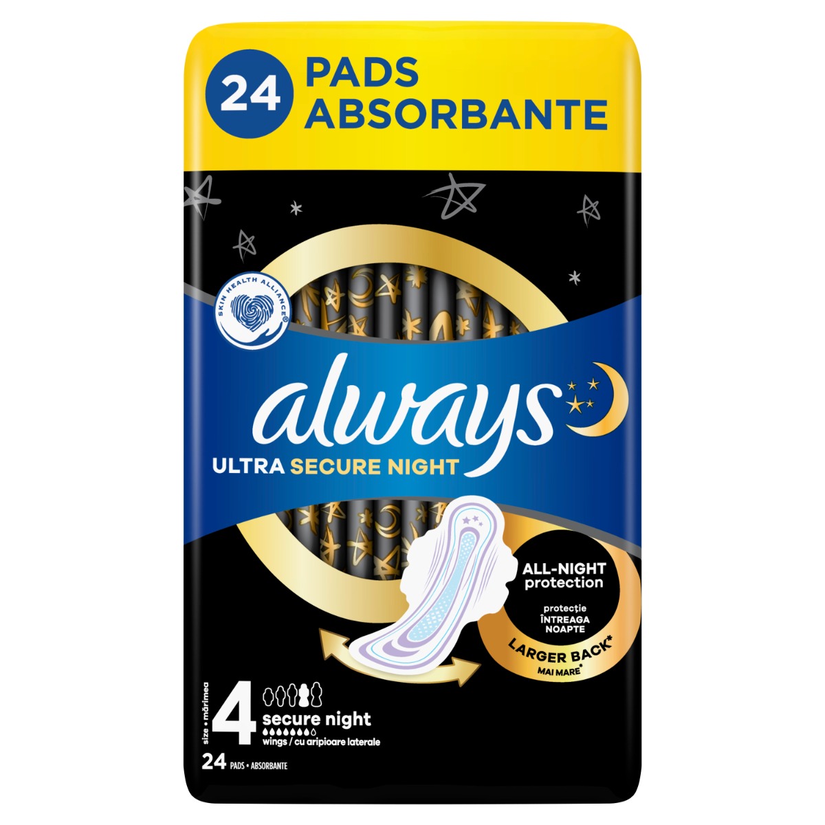 Absorbante Ultra Secure Night, 24 bucati, Always