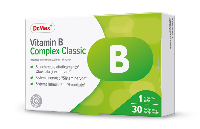 Dr. Max Vitamin B Complex Classic, 30 comprimate